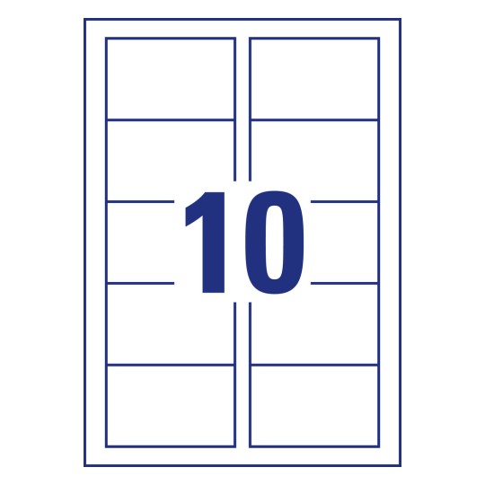 Stansritning Enskilt ark A4, Artikel: C32010-10, Classic Visitkort, Format: 85 x 54 mm, 10 kort/ark?