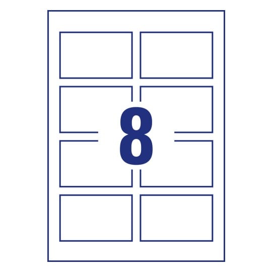 Stansritning Enskilt ark A4, Artikel: C32015-10, Premium visitkort, Format: 85 x 54 mm, 8 kort/ark?