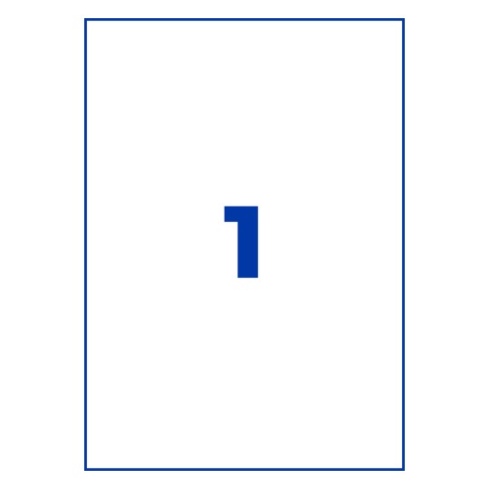 Stansritning Enkelt ark A4, Artikel: J8867-5, Magnet-Skyltar, Format: 210 x 297 mm, 1 Etikett/ark?