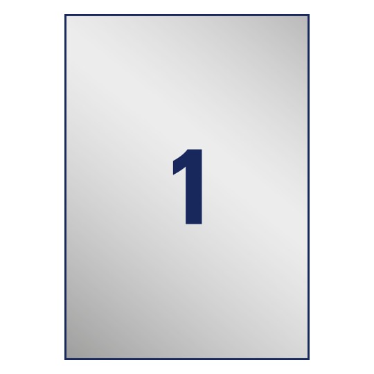 Stansritning enstaka ark A4, Artikel: L6013-8, Typskylt-etiketter, Format: 210 x 297 mm, 1 etikett/ark?