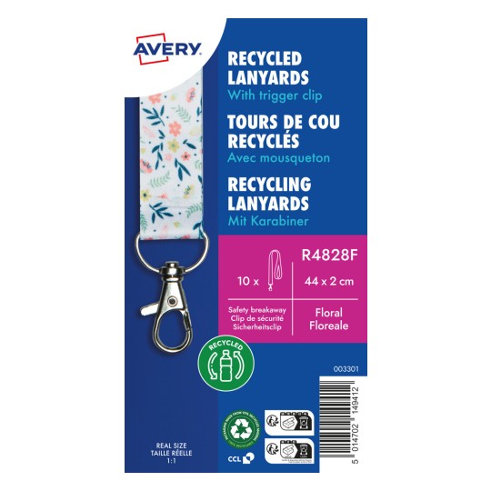 Produktbild: Avery Zweckform, Artikel: R4828F, Lanyard, 20 x 440 mm, liten förpackning, 10 stycken.