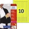 Utskrivbara armband, gula UPPHÖRT L4001-10 Innehåll: 100 Delar