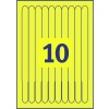 Utskrivbara armband, gula UPPHÖRT L4001-10 265 x 18 mm