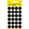 Förpackningsbild: Avery Zweckform Färgade Märkningspunkter, Artikel: 3003, Format: ⌀ 18 mm, Innehåll: 96 Märkningspunkter / 4 ark, 24 märkningspunkter/ark