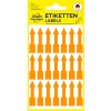 Förpackningsbild: Avery Zweckform Etiketter i specialformer & förtryckta, Artikel: 3008, Format: 39 x 9 mm, Innehåll: 63 etiketter / 3 ark, 21 etiketter/ark.