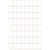 Illustration enstaka ark, artikel: 3041, multifunktionella etiketter, format: 13 x 8 mm, 64 etiketter/ark.