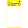 Förpackningsbild: Avery Zweckform Non A4 Universaletiketter för handskrift, Artikel: 3046, Format: 77 x 59 mm, Innehåll: 8 etiketter / 4 ark, 2 etiketter/ark.