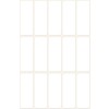 Illustration Enskilt ark, Artikel: 3076, Mångsidiga etiketter, Format: 38 x 14 mm, 15 etiketter/ark?