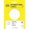 Förpackningsbild: Avery Zweckform Non A4 universaletiketter för handskrivning, artikel: 3312, format: 18 x 12 mm, innehåll: 1.800 etiketter / 25 ark, 72 etiketter/ark