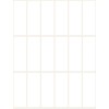 Illustration enkel ark, artikel: 3327, multifunktionella etiketter, format: 50 x 19 mm, 18 etiketter/ark.