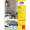 Förpackningsbild: Avery Zweckform Färgade Etiketter, permanent självhäftande, Artikel: 3470, Format: 210 x 297 mm, Skrivare: Bläckstråle, Laser svart/vit, Färglaser, Innehåll: 100 etiketter / 100 ark, 1 etikett/ark.