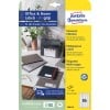 Förpackningsbild: Avery Zweckform Universal-etiketter, permanent självhäftande, Artikel: 3666-10, Format: 38 x 21,2 mm, Skrivkompatibilitet: Bläckstråleskrivare, svartvit laser, färglaser, Innehåll: 650 etiketter / 10 ark, 65 etiketter/ark?