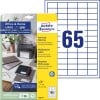 Förpackningsbild med etikettark: Avery Zweckform etiketter, Home Office, småförpackning, artikel: 3666-10, format: 38 x 21,2 mm, utskriftslämplighet: bläckstråleskrivare, svartvit laserskrivare, färglaser, innehåll: 650 etiketter / 10 ark, 65 etiketter/ark.