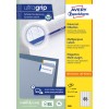 Förpackningsbild: Avery Zweckform Universaletiketter, permanent vidhäftande, artikel: 3666, format: 38 x 21,2 mm, utskriftslämplighet: Bläckstråleskrivare, svart/vit laserskrivare, färglaserskrivare, innehåll: 6.500 etiketter / 100 ark, 65 etiketter/ark.