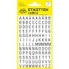 Förpackningsbild: Avery Zweckform bokstäver och siffror, Artikel: 3720, Format: 85 x 160 mm, Innehåll: 240 klistermärken / 2 ark, 120 klistermärken/ark?