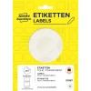 Förpackningsbild: Avery Zweckform Färgade markeringspunkter, Artikel: 51067, Format: ⌀ 38 mm, Innehåll: 225 etiketter / 25 ark, 9 etiketter/ark.