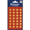 Förpackningsbild: Z-Design, Artikel: 52800, Julklistermärken, 85 x 160 mm, Liten förpackning, 56 klistermärken / 2 ark