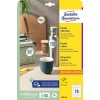 Förpackningsbild: Avery Zweckform Runda Etiketter, Artikel: 6225-10, Format: ⌀ 51 mm, Tryckmöjlighet: Bläckstråle, Laser svart/vit, Färglaser, Innehåll: 150 etiketter / 10 ark, 15 etiketter/ark
