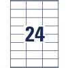Stansritning, enstaka ark A4, Artikel: 6602, Universaletiketter, format: 70 x 36 mm, 24 etiketter/ark?