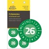 Förpackningsbild med kontrollmärke: Avery Zweckform kontrollmärken, Artikel: 6946-2026, Format: ⌀ 30 mm, Innehåll: 80 kontrollmärken / 10 ark, 8 kontrollmärken/ark.
