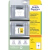 Förpackningsbild: Avery Zweckform bärar-etiketter, Artikel: 8001-5, Format: 120 x 80 mm, Utskriftslämplighet: Förtryckt, Innehåll: 20 etiketter / 5 ark, 4 etiketter/ark.