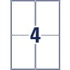Stansritning Enskild ark A4, Artikel: 8017-300, Fraktetiketter, Format: 99,1 x 143,5 mm, 4 etiketter/ark?