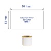 Enskild etikett, Artikel: AS0722430, rulletiketter, Format: 54 x 101 mm, 220 etiketter/rulle.