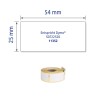 Enskild bildetikett, Artikel: AS0722520, Rulletiketter, Format: 25 x 54 mm, 500 etiketter/rulle.