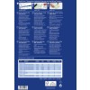 Bilden är en detaljerad produktinformationsblad för Quick&Clean visitkort, som specificerar olika typer, vikter, ytbehandlingar och tryckalternativ som finns tillgängliga. Den innehåller flera språk och lyfter fram viktiga egenskaper hos produkterna.