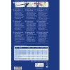 Bilden innehåller ett produktinformationsblad för Quick&Clean-viskort. Detaljerna omfattar olika specifikationer, format och funktioner för premium visitkort tillgängliga för utskrift, inklusive material och storlekar på flera språk.