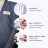 Bilden visar märkesinsatser från Avery, med information om deras produkt, inklusive 160 insatser för märkesinnehavare, enkel avskiljning, högkvalitetspapper och designmöjligheter med koppla dokument.