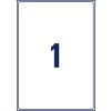 Stansritning Enstaka ark A4, Artikel: J8167-25, Fraktetiketter, Format: 199,6 x 289,1 mm, 1 etikett/ark.