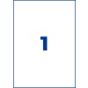 Stansritning Enkelt ark A4, Artikel: J8867-5, Magnet-Skyltar, Format: 210 x 297 mm, 1 Etikett/ark?
