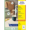 Förpackningsbild: Avery Zweckform Runda Etiketter, Artikel: L3415-100, Format: ⌀ 40 mm, Skrivaraspekter: Bläckstråle, Laser svartvit, Färglaser, Innehåll: 2 400 etiketter / 100 ark, 24 etiketter/ark.