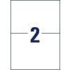 Stansritning enkelsidigt A4, Artikel: L4717REV-20, Väderbeständiga etiketter, avtagbara, Format: 210 x 148 mm, 2 etiketter/ark?
