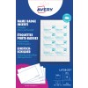 Förpackningsbild: Avery Zweckform, Artikel: L4728-20, Format: 60 x 90 mm, Lämplig för utskrift: Bläckstråleskrivare, färglaserskrivare, svartvit laserskrivare, kopieringsmaskin, Innehåll: 160 insticksskyltar / 20 ark / blad?