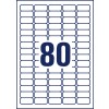 Stansritning Enkeltark A4, Artikel: L4732REV-10, Etiketter, avtagbara, Hemmakontor, Liten förpackning, Format: 35,6 x 16,9 mm, 80 etiketter/ark?