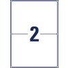 Stansritning enkelblad A4, Artikel: L4734REV-25, universaletiketter, avtagbara, format: 199,6 x 143,5 mm, 2 etiketter/ark?