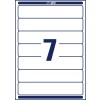 Stansritning Enkelblad A4, Artikel: L4760REV-10, Pärm-etiketter, avtagbara, Hemkontor, Småförpackning, Format: 38 x 192 mm, 7 etiketter/blad