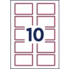 Stansritning Enkelark A4, Artikel: L4786-20, Namnetiketter, Format: 80 x 50 mm?