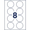 Stansritning enkelblad A4, Artikel: L4881-20, Namnetiketter, Format: ⌀ 65 mm?