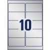 Stansritning Enkelt ark A4, Artikel: L6012-20, Typskylt-etiketter, Format: 96 x 50,8 mm, 10 etiketter/ark
