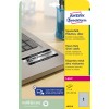 Förpackningsbild: Avery Zweckform Silver Typskyltetiketter, Artikel: L6013-8, Format: 210 x 297 mm, Utskriftslämplighet: Laser svart/vit, Innehåll: 8 etiketter / 8 ark, 1 etikett/ark?