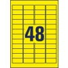Stansritning enskild A4-ark, Artikel: L6103-20, Väderbeständiga folieetiketter, Format: 45,7 x 21,2 mm, 48 etiketter/ark.