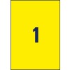 Stansritning Enskilt ark A4, Artikel: L6111-20, Väderbeständiga folieetiketter, Format: 210 x 297 mm, 1 etikett/ark?