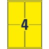 Stansritning Enkeltark A4, Artikel: L6127-20, Väderbeständiga folieetiketter, Format: 99,1 x 139 mm, 4 etiketter/ark?