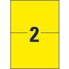 Stansritning enskilt ark A4, Artikel: L6130-20, Väderbeständiga folieetiketter, Format: 210 x 148 mm, 2 etiketter/ark