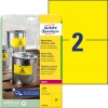 Förpackningsbild med etikettsark: Avery Zweckform Väderbeständiga folieetiketter, Artikel: L6130-20, Format: 210 x 148 mm, Utskriftslämplighet: Laser svart/vit, Innehåll: 40 etiketter / 20 ark, 2 etiketter/ark.