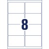 Stansritning Enkelark A4, Artikel: L7165B-100, Fraktetiketter, Format: 67,7 x 99,1 mm, 8 etiketter/ark
