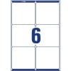 Stansritning Enkelark A4, Artikel: L7166-100, Fraktetiketter, Format: 99,1 x 93,1 mm, 6 etiketter/ark